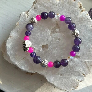✨Handmade Protection -Spiritual Growth -Transformation Crystal Healing bracelet